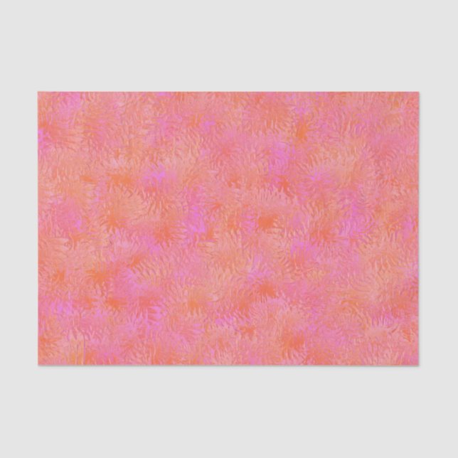 Papel seda del diseño de la pluma de las rosas (Anverso)