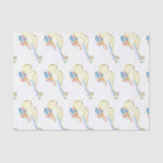 papel seda del elefante del bebé (Anverso)