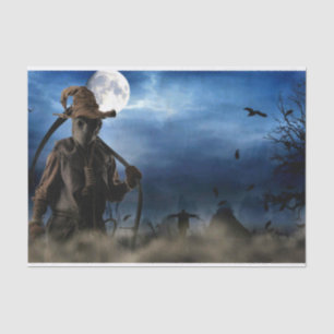 Papel seda del espantapájaros de Halloween