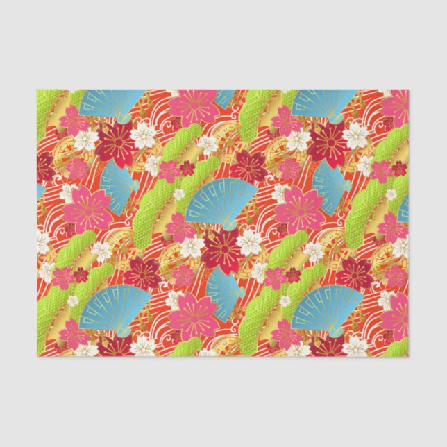 Papel seda del estilo de Chiyogami (Anverso)