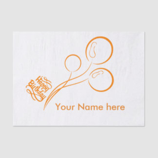 papel seda del feliz cumpleaños de los ricks