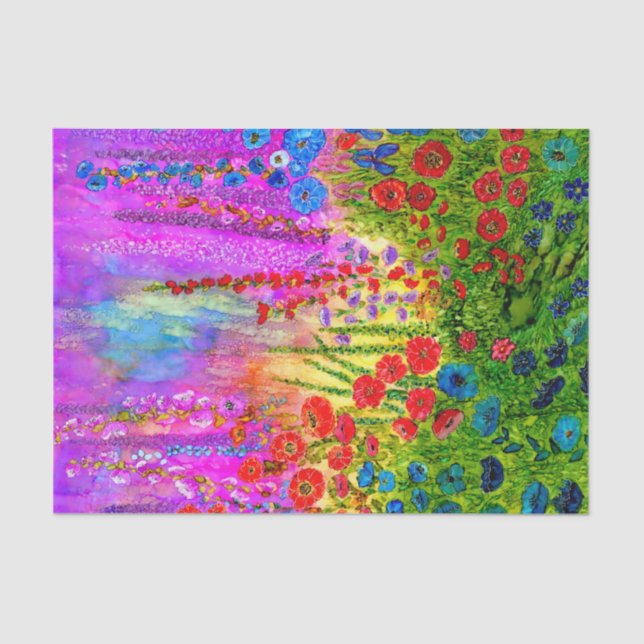 Papel seda del jardín de la cabaña (Anverso)