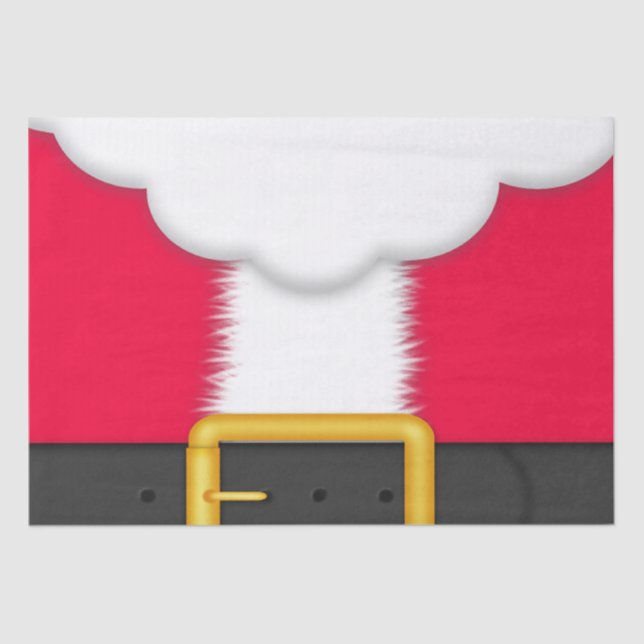 Papel seda del juego de Santa del navidad (Anverso)