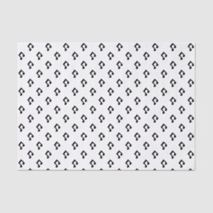 Papel seda del modelo de la nota de la música