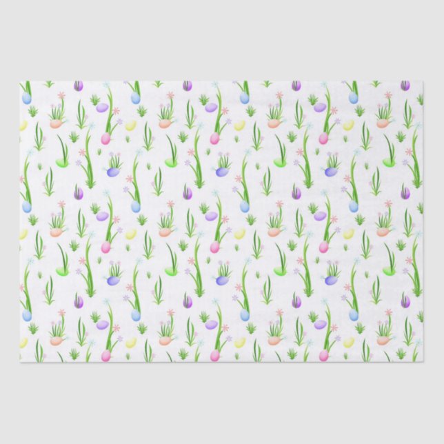 Papel seda del modelo de los huevos de Pascua (Anverso)
