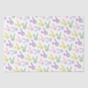 Papel seda del modelo del conejito de pascua