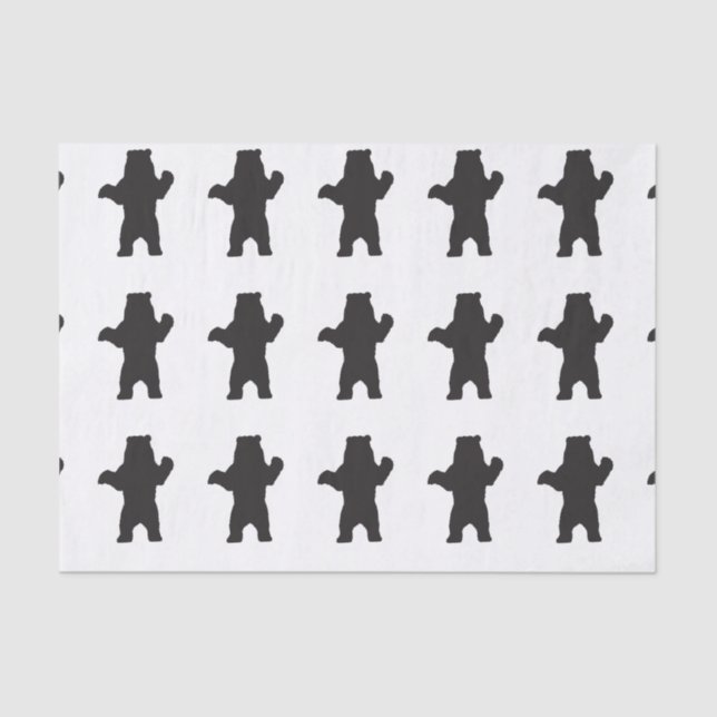 Papel seda del oso negro (Anverso)