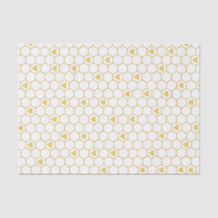 Papel seda del panal de la abeja de la miel