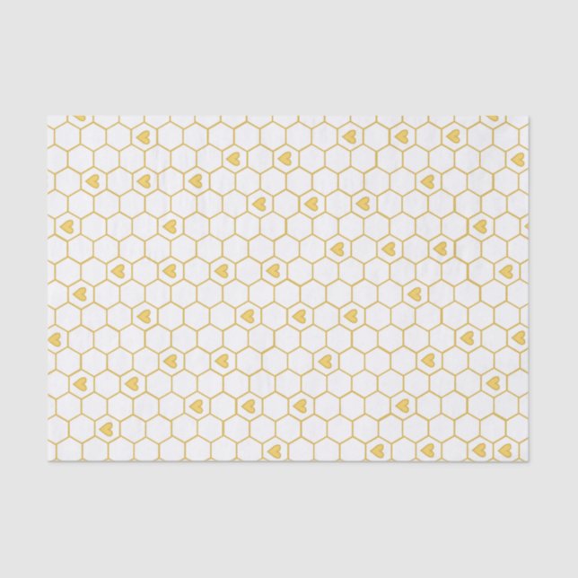 Papel seda del panal de la abeja de la miel (Anverso)