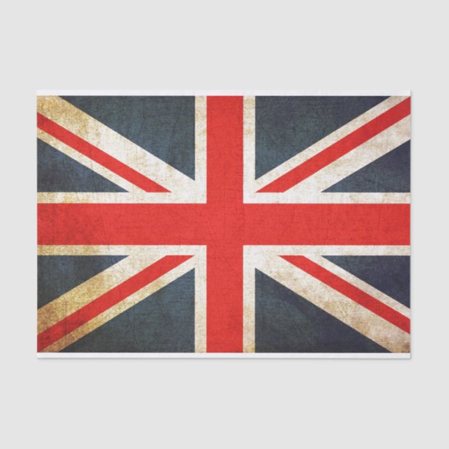 Papel seda del papel de regalo de Union Jack del (Anverso)
