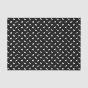 Papel seda del perro de la silueta del Schnauzer