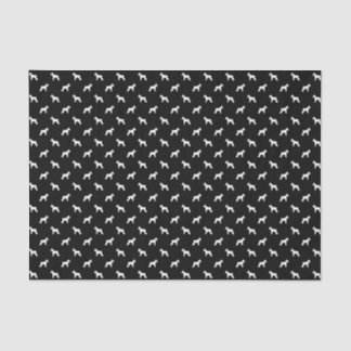 Papel seda del perro de la silueta del Schnauzer