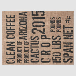 Papel seda del puf del café