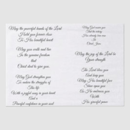 Papel seda del rezo de Decoupage