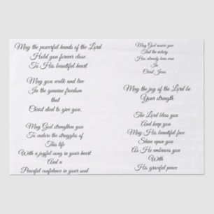 Papel seda del rezo de Decoupage