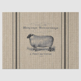 Papel seda del saco del grano de las ovejas