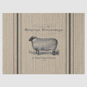 Papel seda del saco del grano de las ovejas