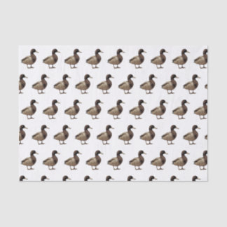 Papel seda del tono de la sepia del pato del pato