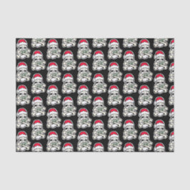 Papel seda delicado de los cráneos del navidad