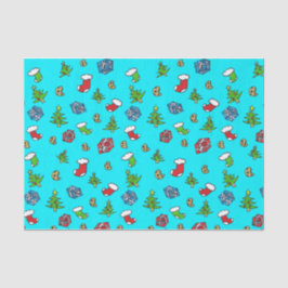 Papel seda dibujado mano del navidad