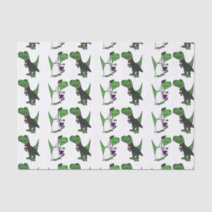 Papel seda divertido de la boda del dinosaurio de