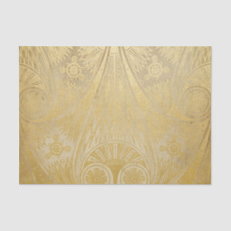 Papel seda egipcio del diseño de la voluta del oro