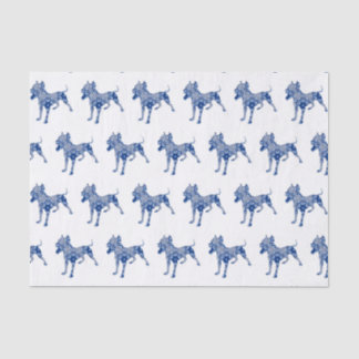 Papel seda el pipe% azul de no. el 1% del perro de