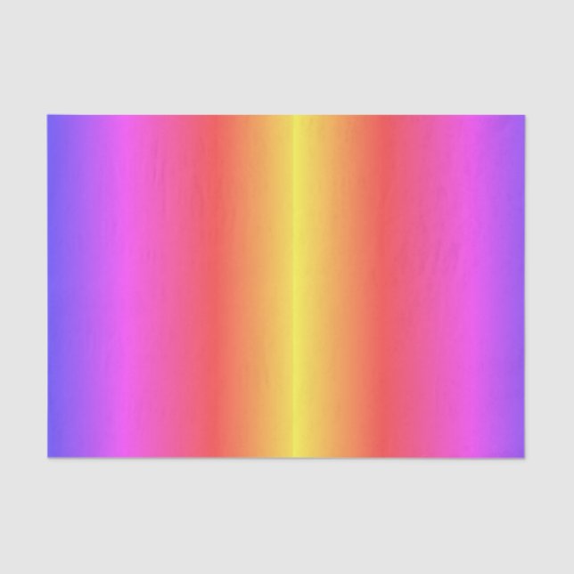 Papel seda en colores pastel del arco iris (Anverso)