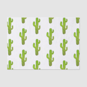 Papel seda espinoso de la impresión del cactus