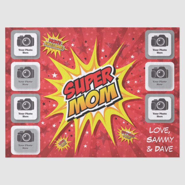 Papel seda estupendo de la mamá (Anverso)