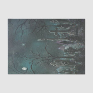 Papel seda fantasma del cementerio