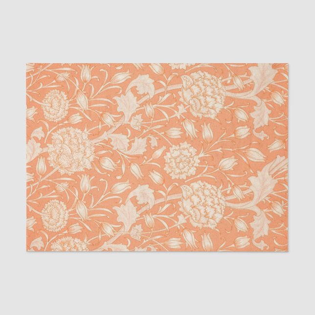 Papel seda FLORAL ANARANJADO de William Morris (Anverso)