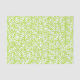 Papel seda floral de la respiración del bebé de