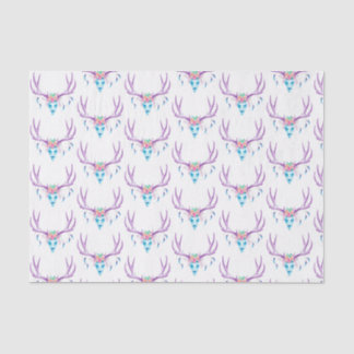 Papel seda floral del cráneo del macho