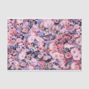 Papel seda floral del regalo de la primavera