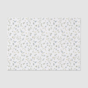Papel seda floral pintado a mano