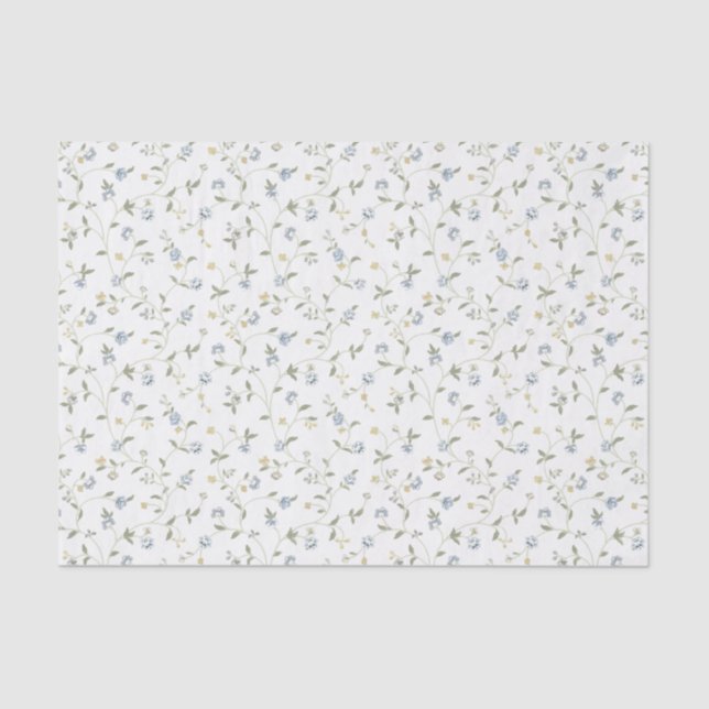 Papel seda floral pintado a mano (Anverso)