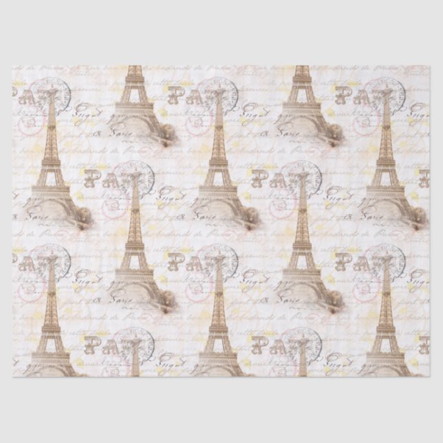 Papel seda francés del rosa de la escritura del (Anverso)