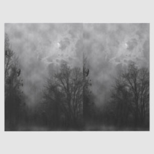 Papel seda frecuentado de Halloween de la Luna