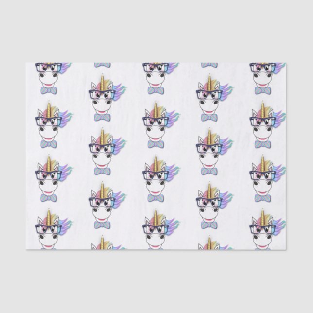Papel seda fresco del unicornio (Anverso)