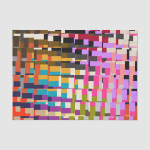 Papel seda geométrico colorido de la impresión