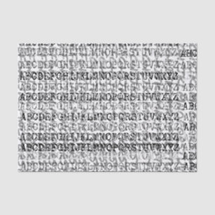 Papel seda gráfico de la sopa del alfabeto