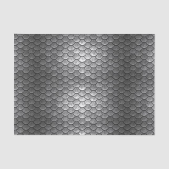 Papel seda gris del regalo de la fantasía de la (Anverso)