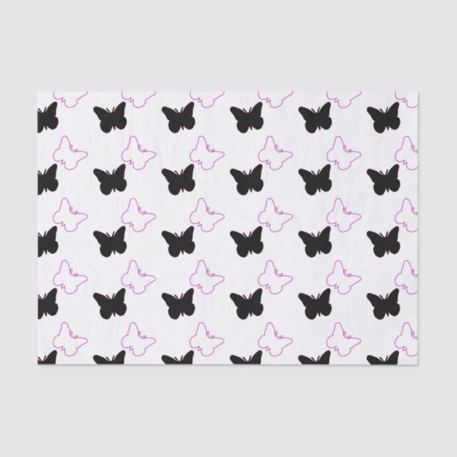 PAPEL SEDA HERMOSO DE LAS MARIPOSAS (Anverso)