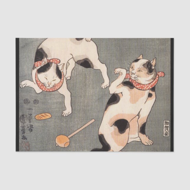 Papel seda JAPONÉS de la IMPRESIÓN de WOODBLOCK (Anverso)