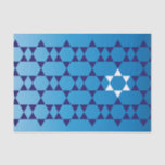 Papel seda judío de la estrella<br><div class="desc">Este papel seda precioso añadirá un tacto especial a cualquier regalo que da la ocasión judía.</div>