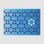 Papel seda judío de la estrella<br><div class="desc">Este papel seda precioso añadirá un tacto especial a cualquier regalo que da la ocasión judía.</div>