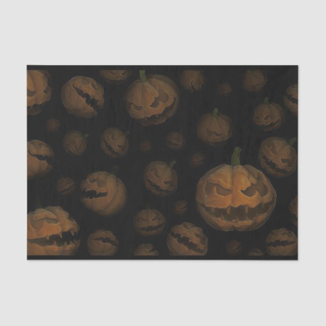 Papel seda malvado de la calabaza (Anverso)
