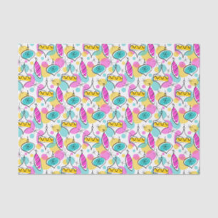 Papel seda multi de las chucherías retras del