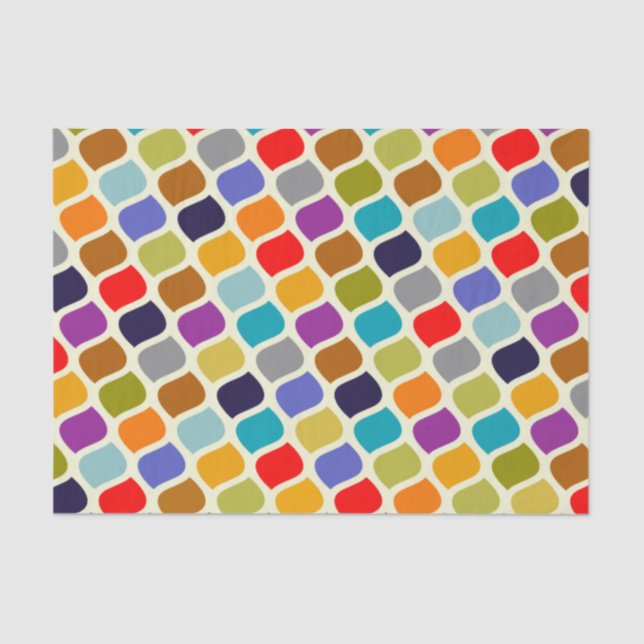 Papel seda multicolor intrépido de la impresión (Anverso)